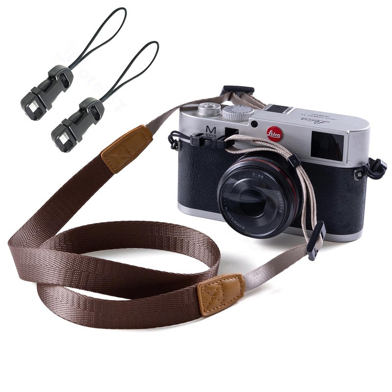 Eorefo Camera Strap Camera Neck Strap with Quick-release Buckles for Mirrorless Camera.(Brown) - Image 1